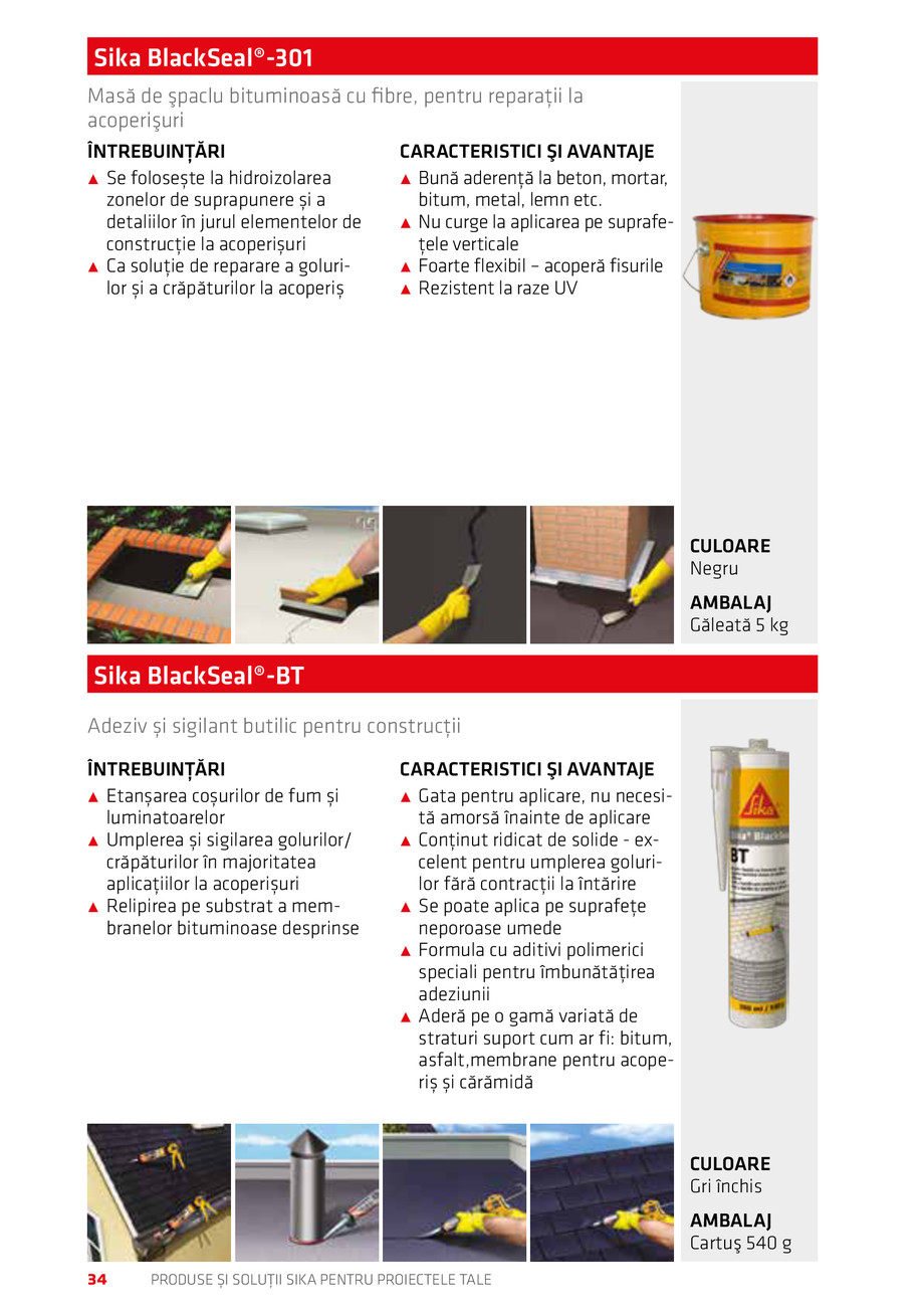 Pagina 34-Catalog Produse și soluții Sika 2018 