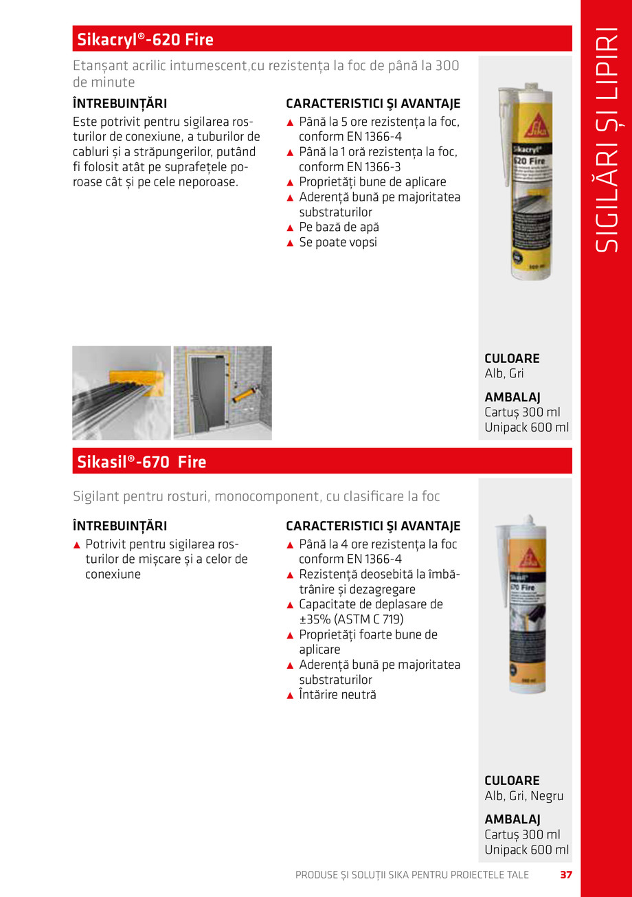 Pagina 37-Catalog Produse și soluții Sika 2018 