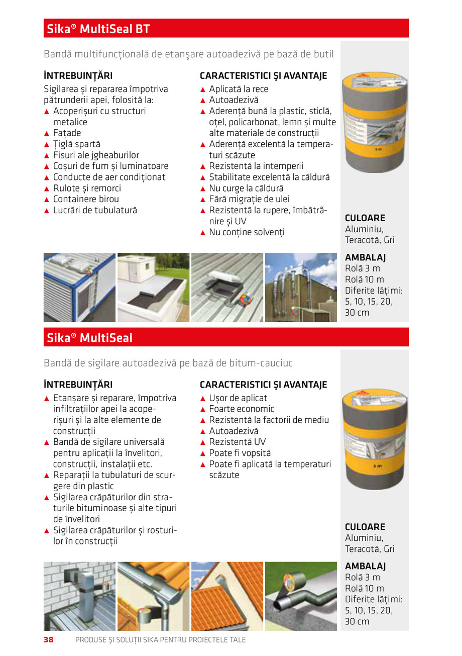 Pagina 38-Catalog Produse și soluții Sika 2018 