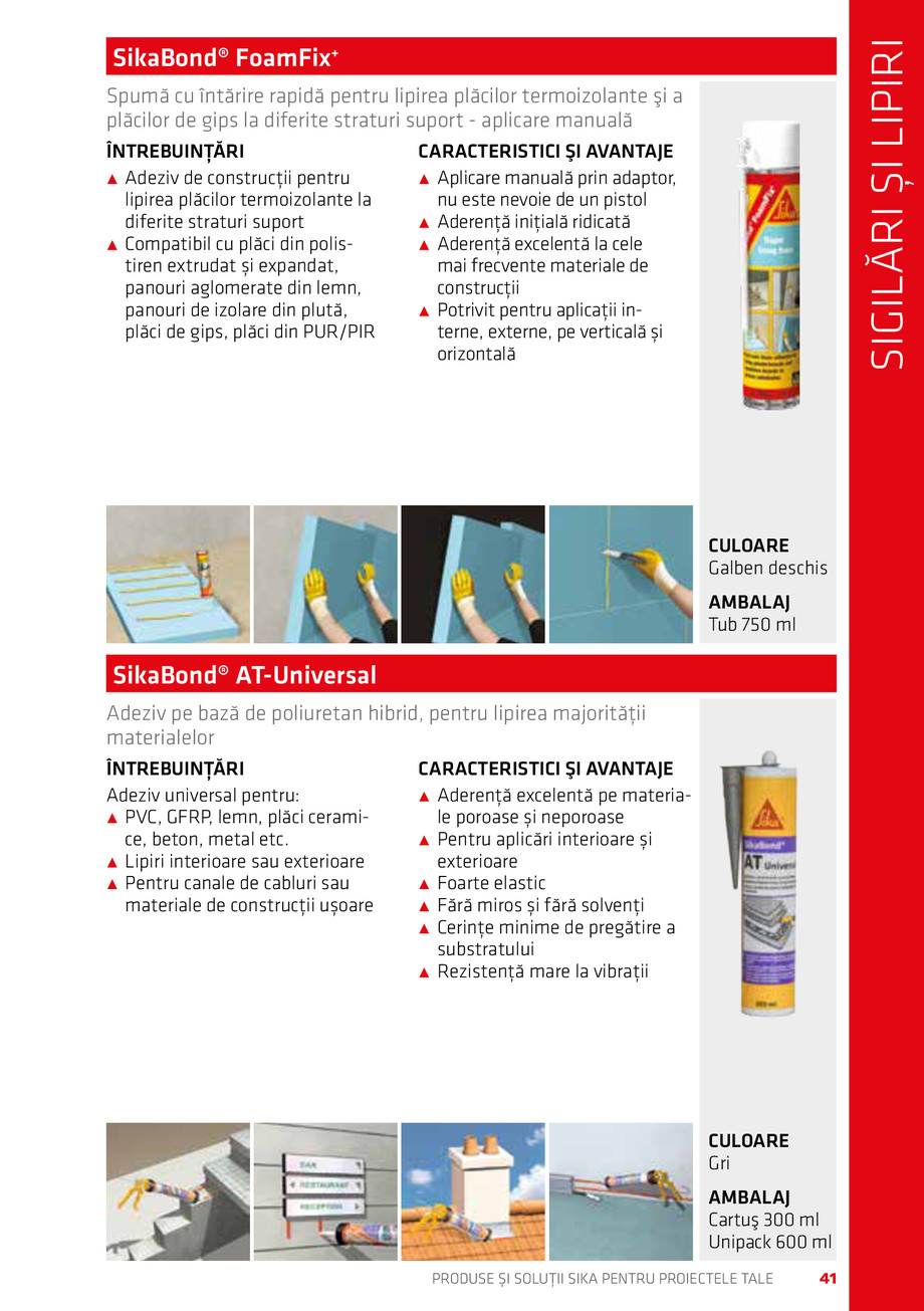 Pagina 41-Catalog Produse și soluții Sika 2018 