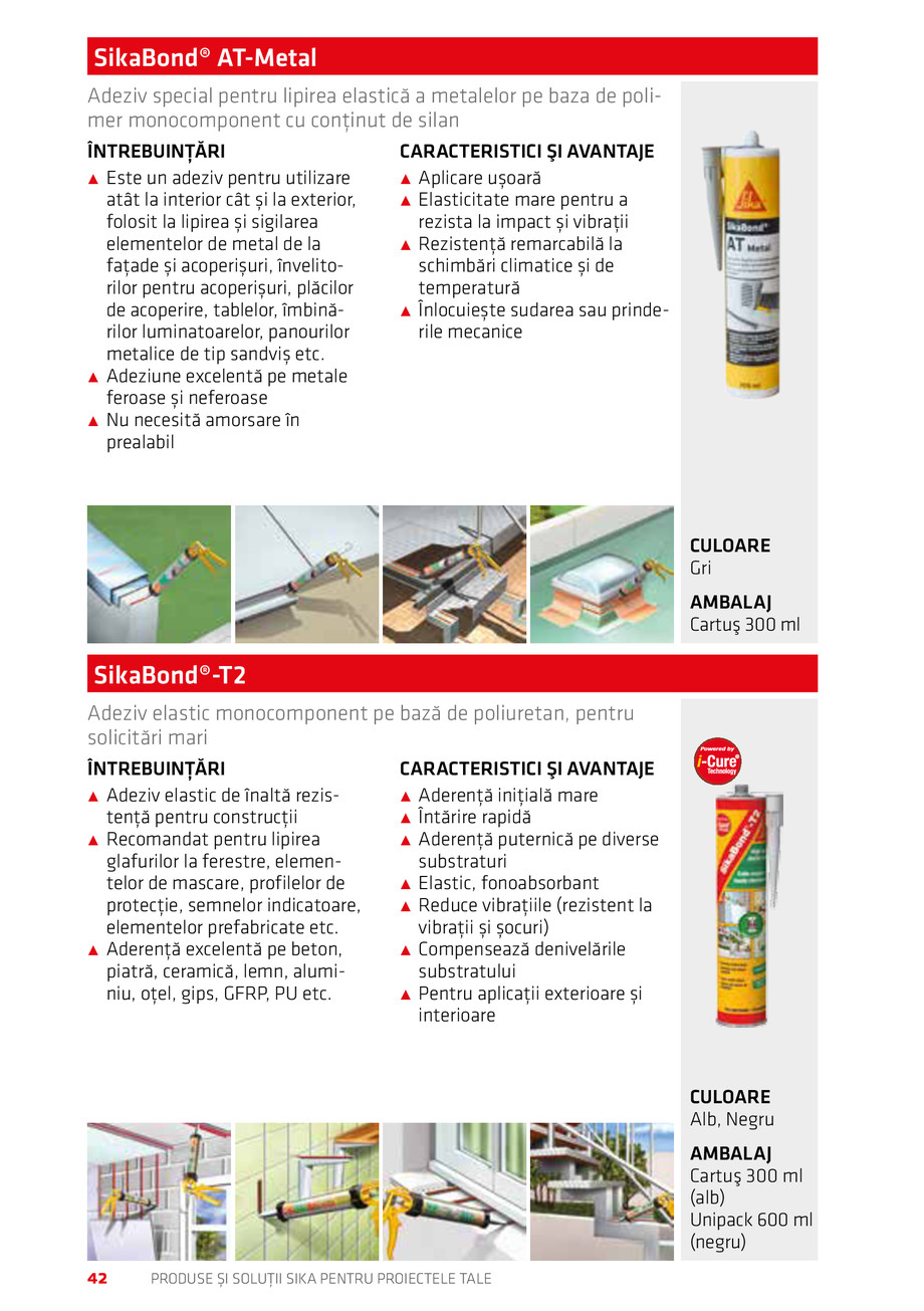 Pagina 42-Catalog Produse și soluții Sika 2018 
