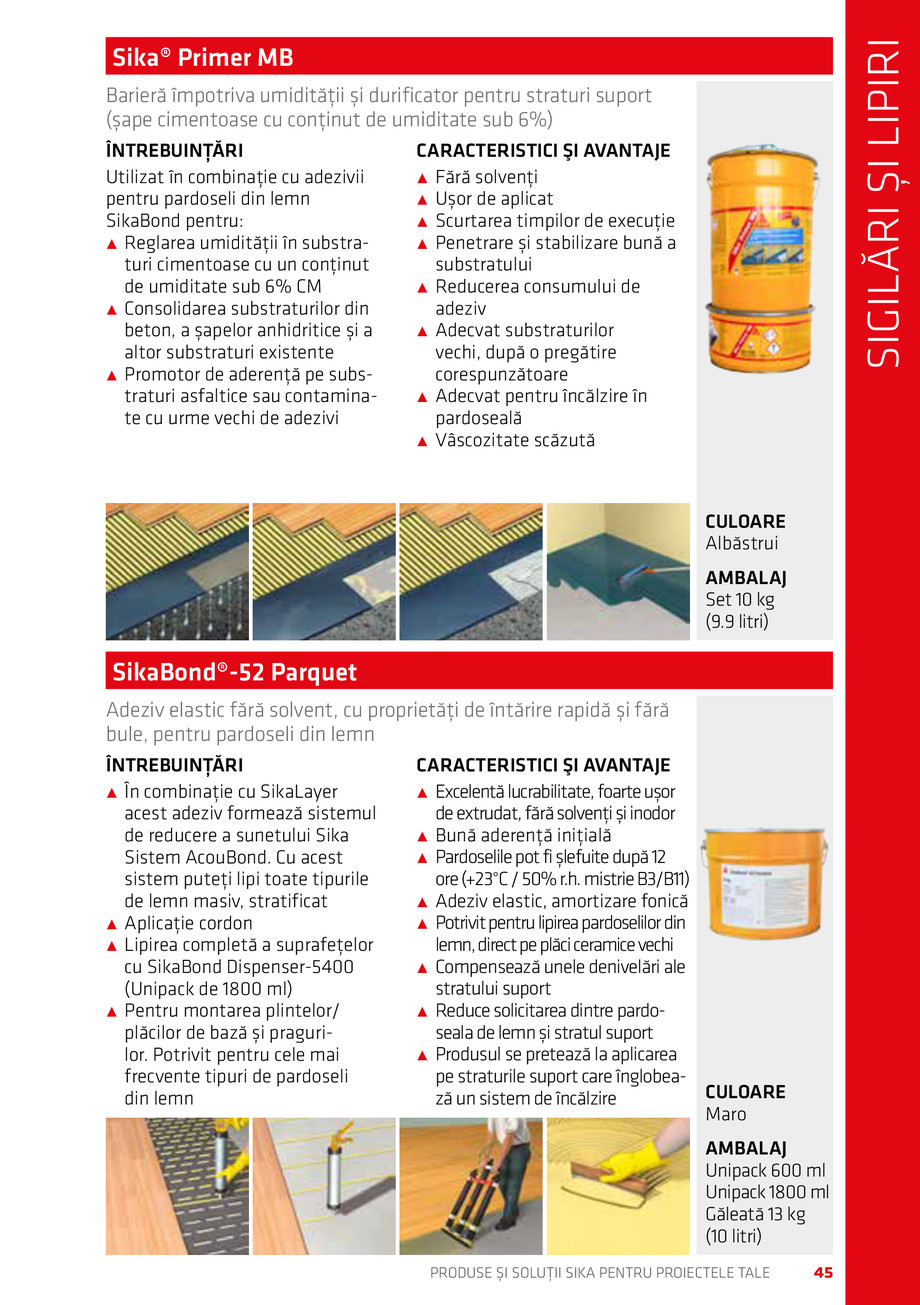 Pagina 45-Catalog Produse și soluții Sika 2018 
