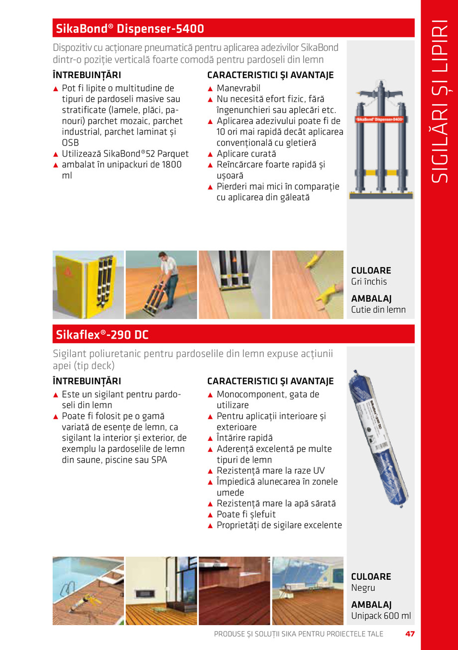 Pagina 47-Catalog Produse și soluții Sika 2018 
