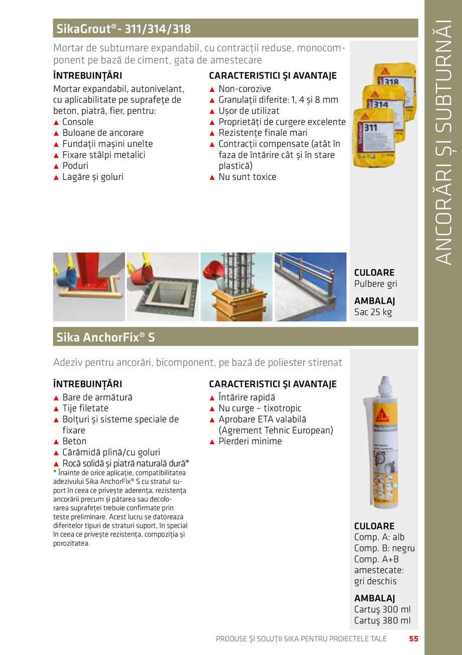 Pagina 55-Catalog Produse și soluții Sika 2018 