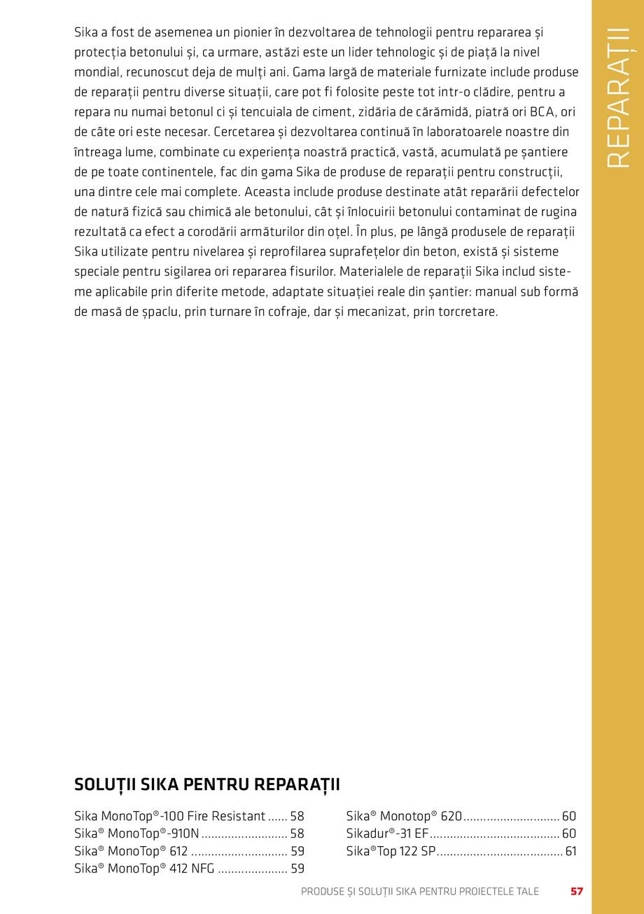 Pagina 57-Catalog Produse și soluții Sika 2018 