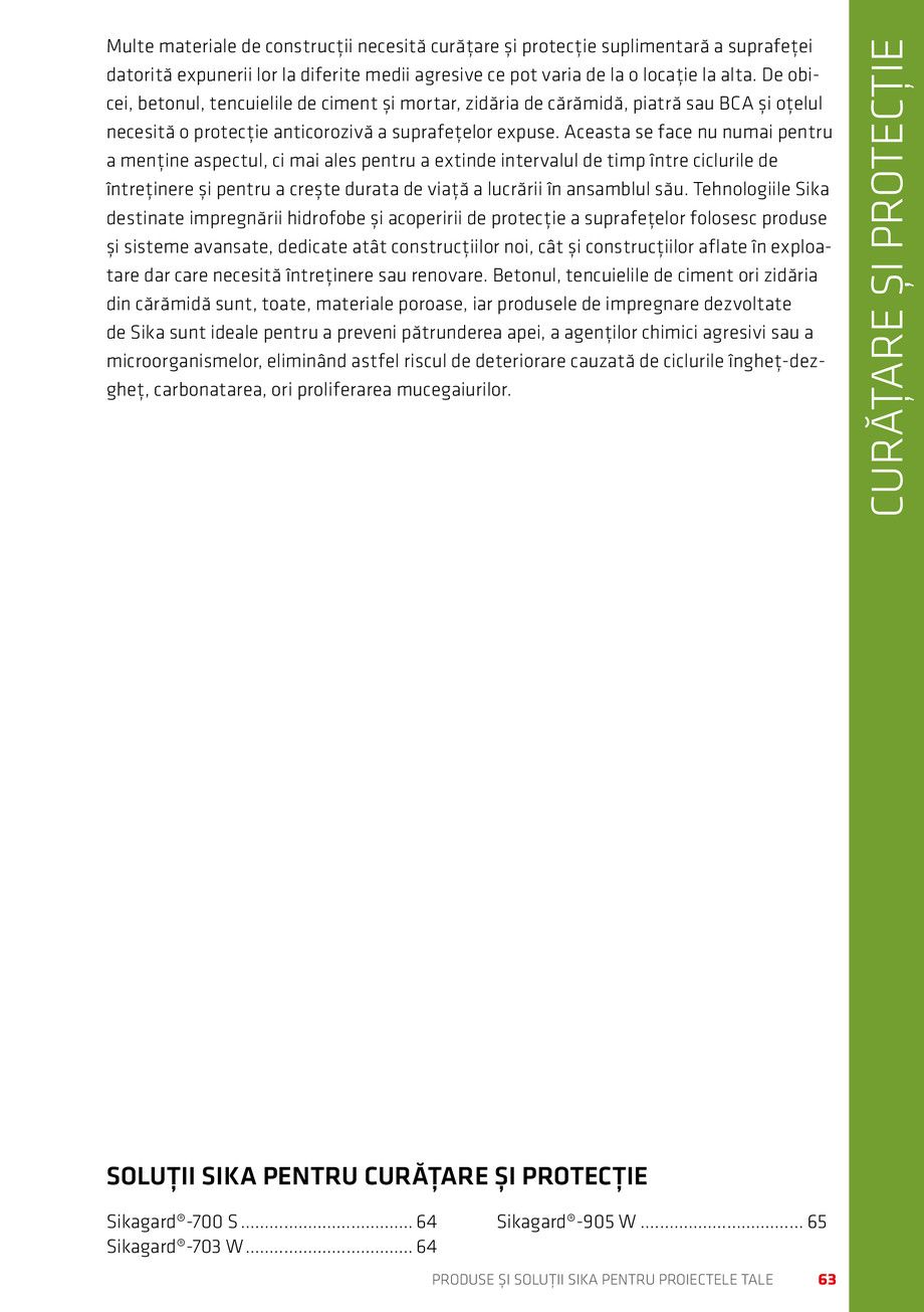 Pagina 63-Catalog Produse și soluții Sika 2018 