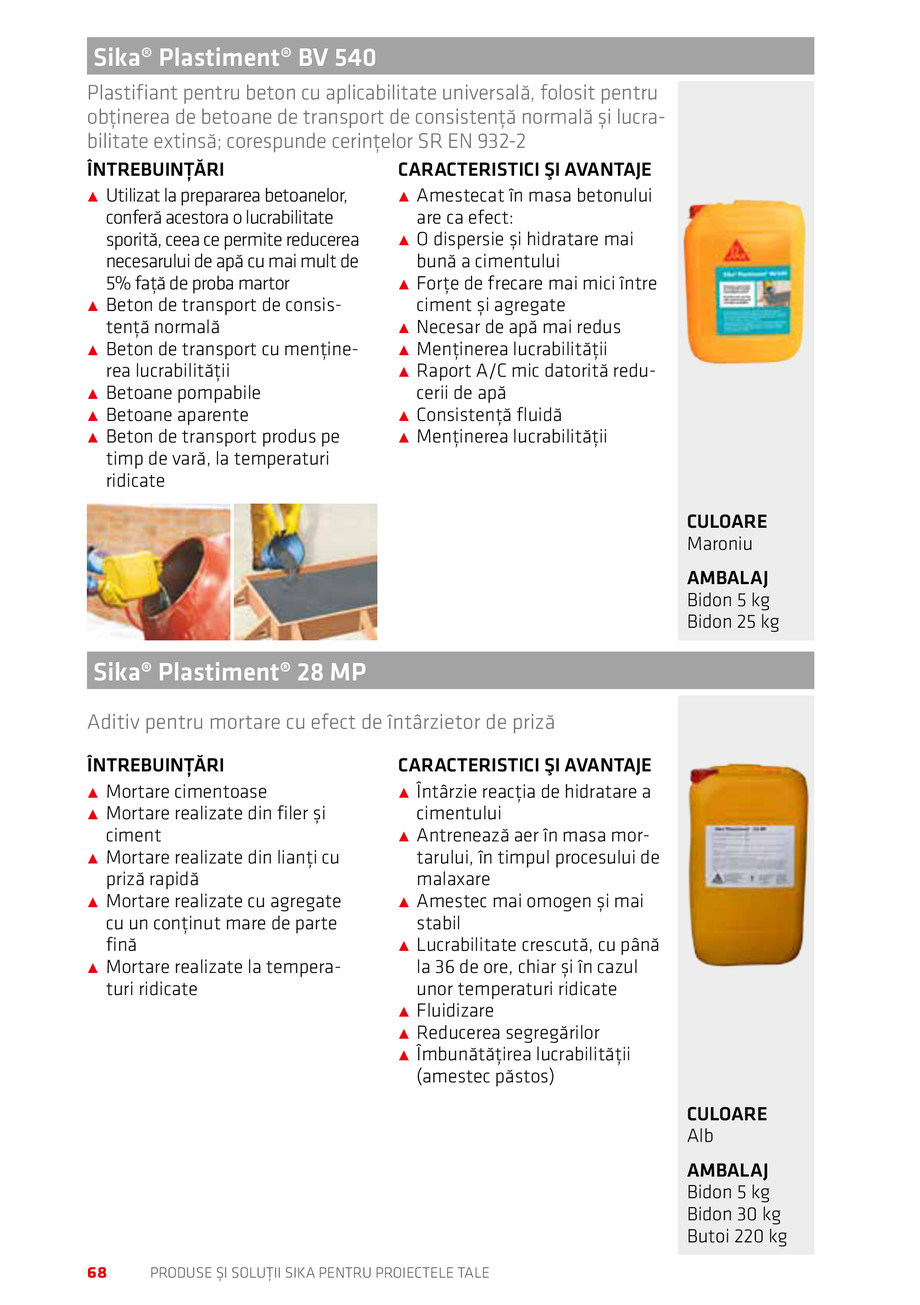 Pagina 68-Catalog Produse și soluții Sika 2018 