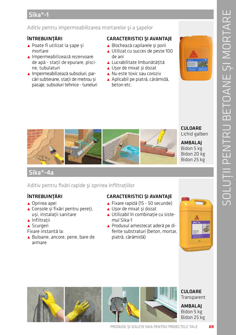 Pagina 69-Catalog Produse și soluții Sika 2018 