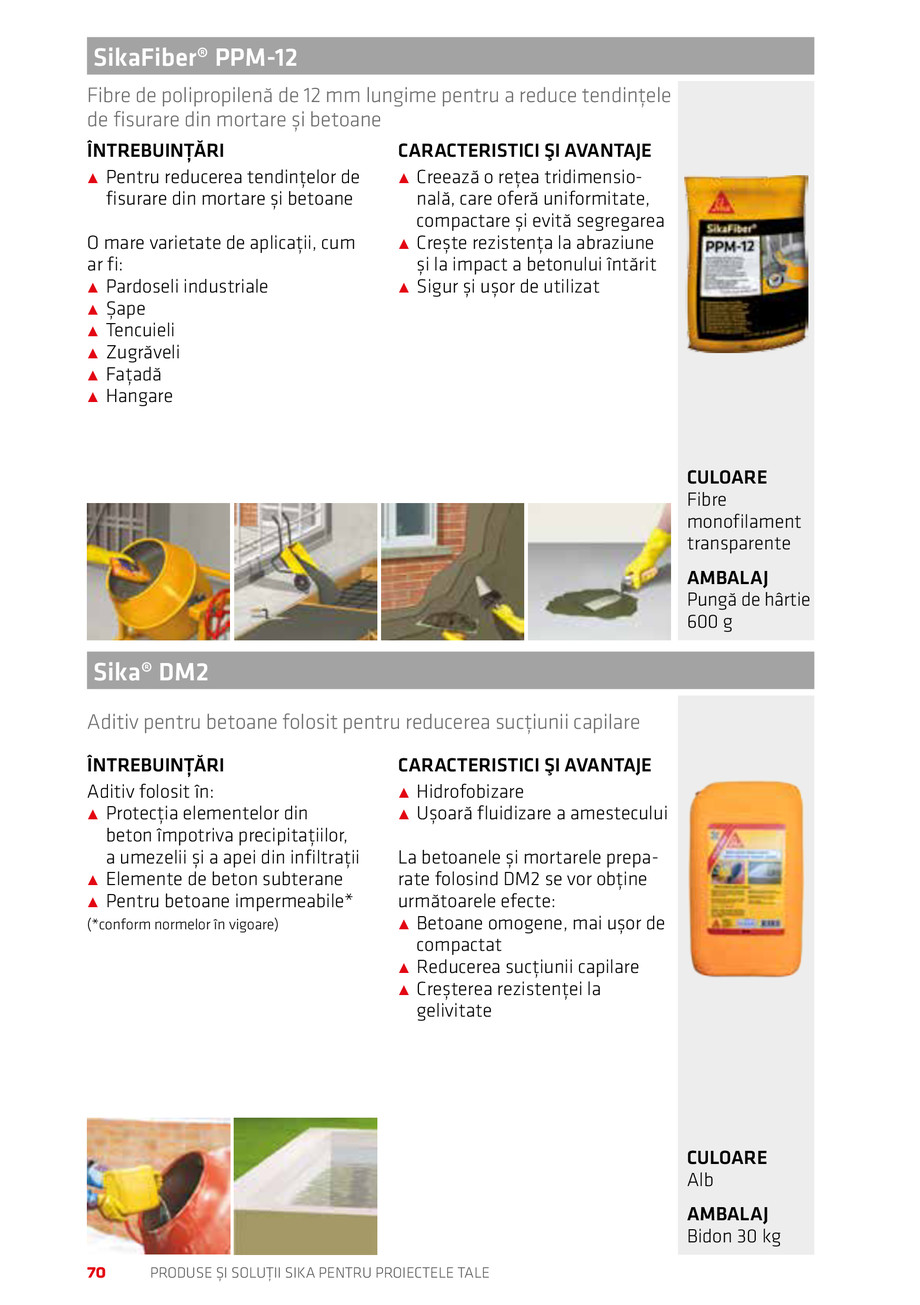 Pagina 70-Catalog Produse și soluții Sika 2018 