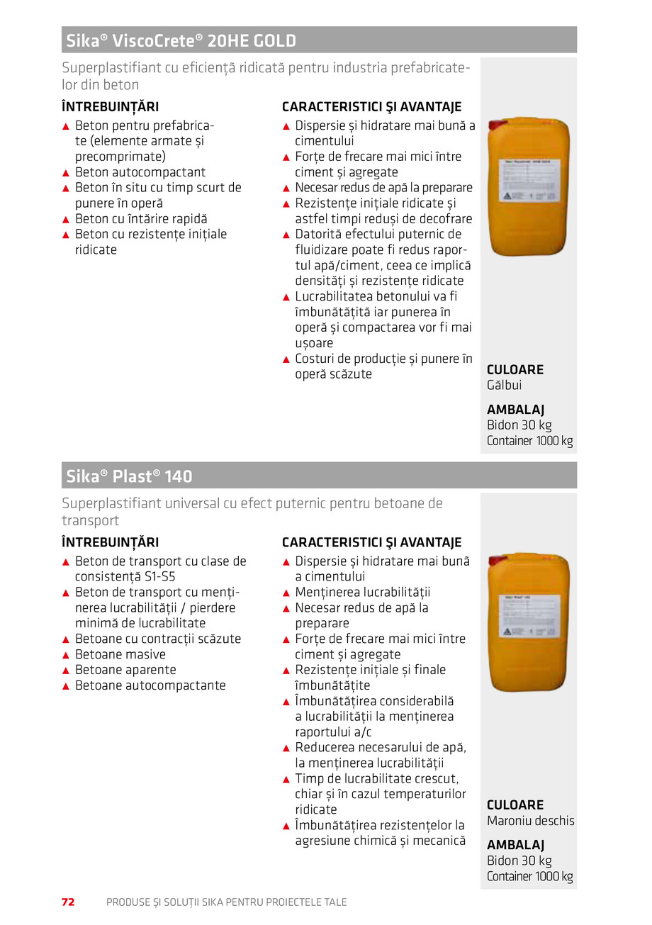 Pagina 72-Catalog Produse și soluții Sika 2018 