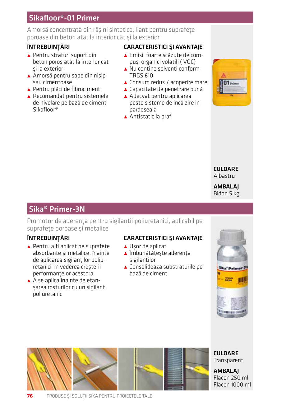 Pagina 76-Catalog Produse și soluții Sika 2018 