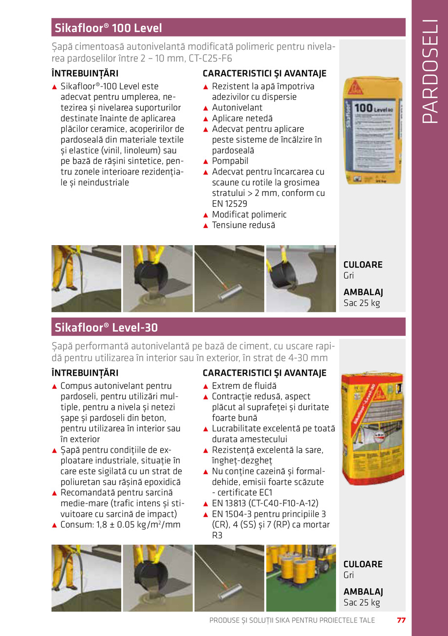 Pagina 77-Catalog Produse și soluții Sika 2018 