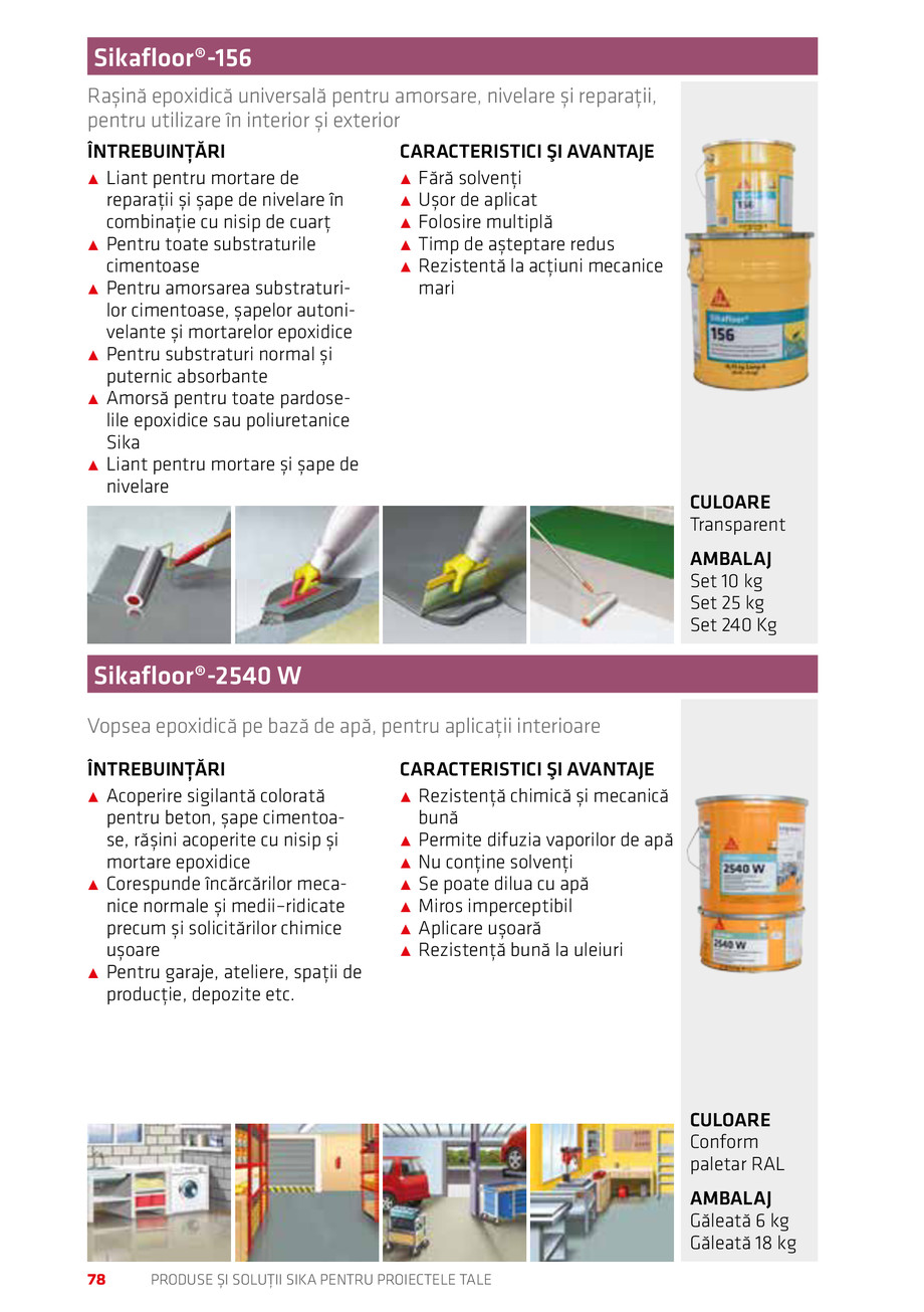 Pagina 78-Catalog Produse și soluții Sika 2018 