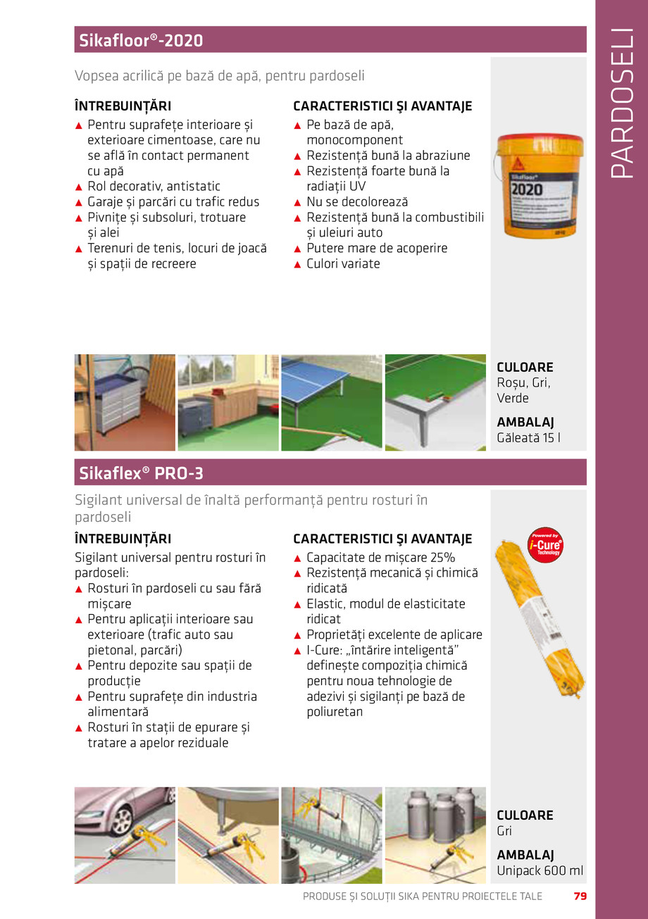Pagina 79-Catalog Produse și soluții Sika 2018 