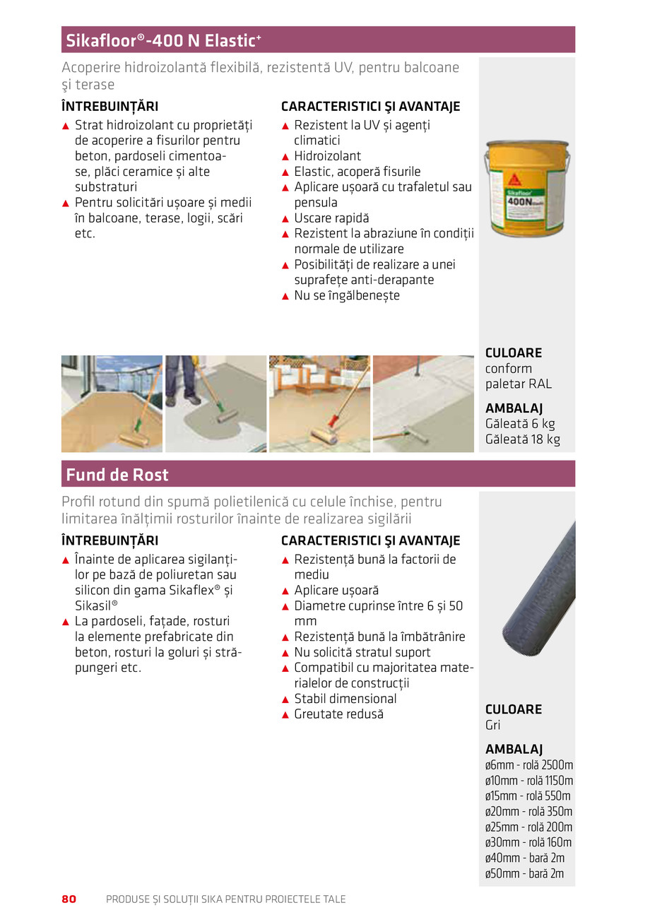 Pagina 80-Catalog Produse și soluții Sika 2018 