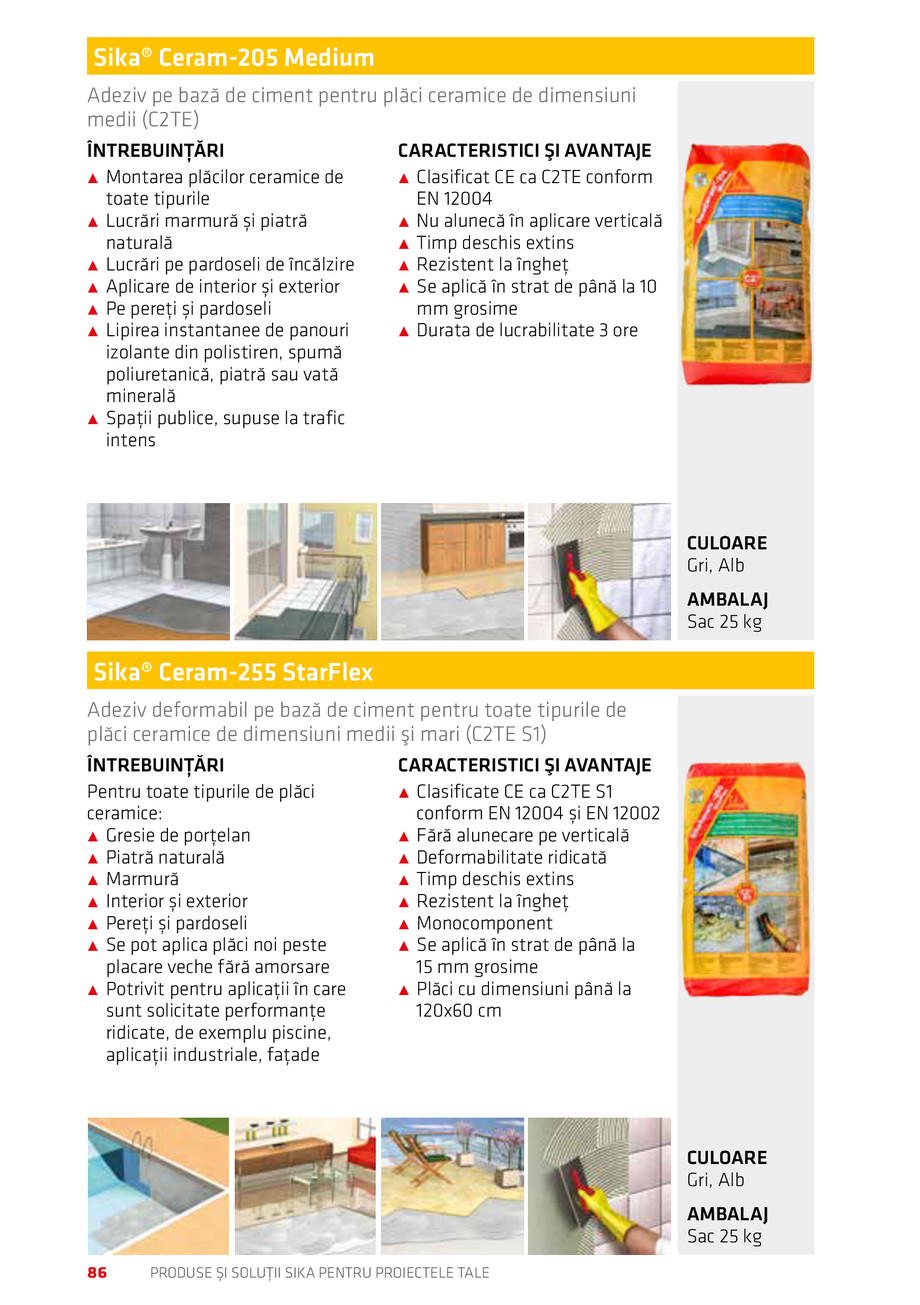 Pagina 86-Catalog Produse și soluții Sika 2018 