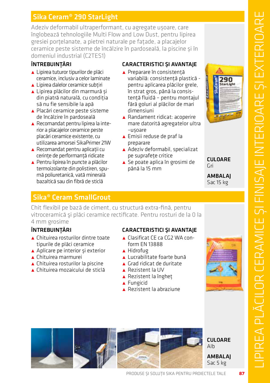 Pagina 87-Catalog Produse și soluții Sika 2018 