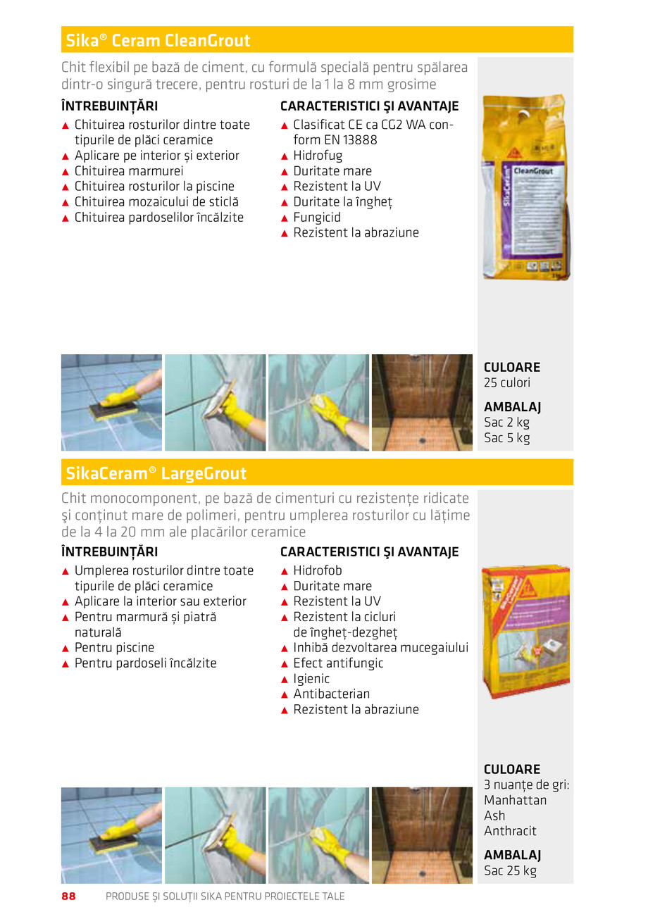 Pagina 88-Catalog Produse și soluții Sika 2018 