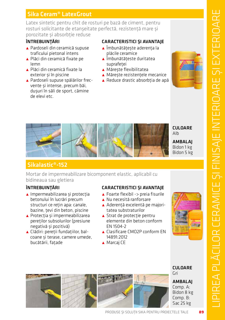 Pagina 89-Catalog Produse și soluții Sika 2018 
