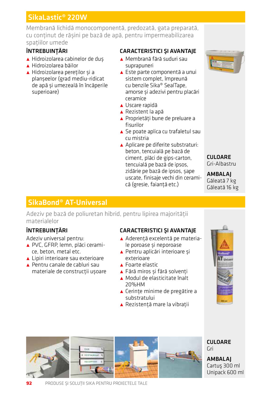 Pagina 92-Catalog Produse și soluții Sika 2018 