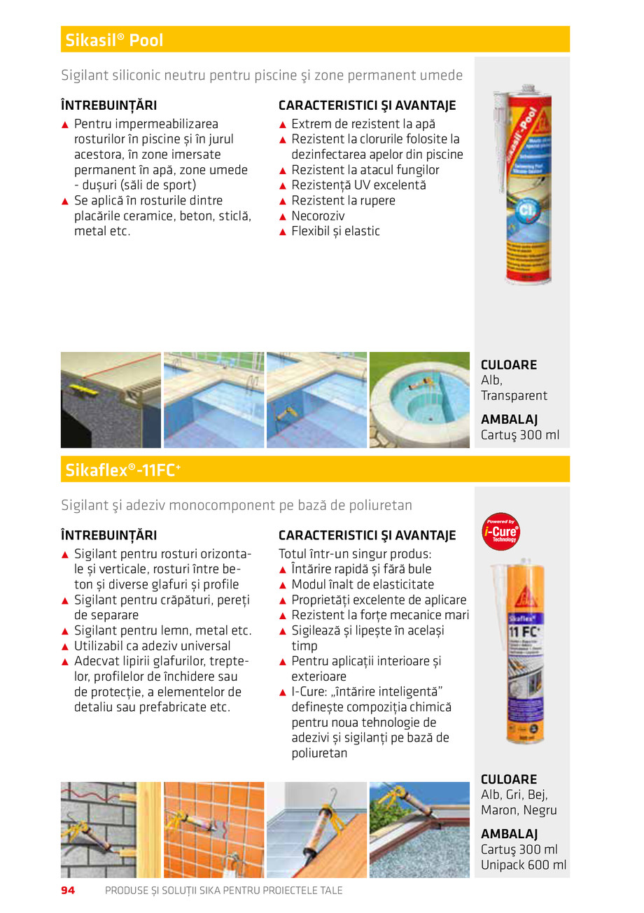 Pagina 94-Catalog Produse și soluții Sika 2018 