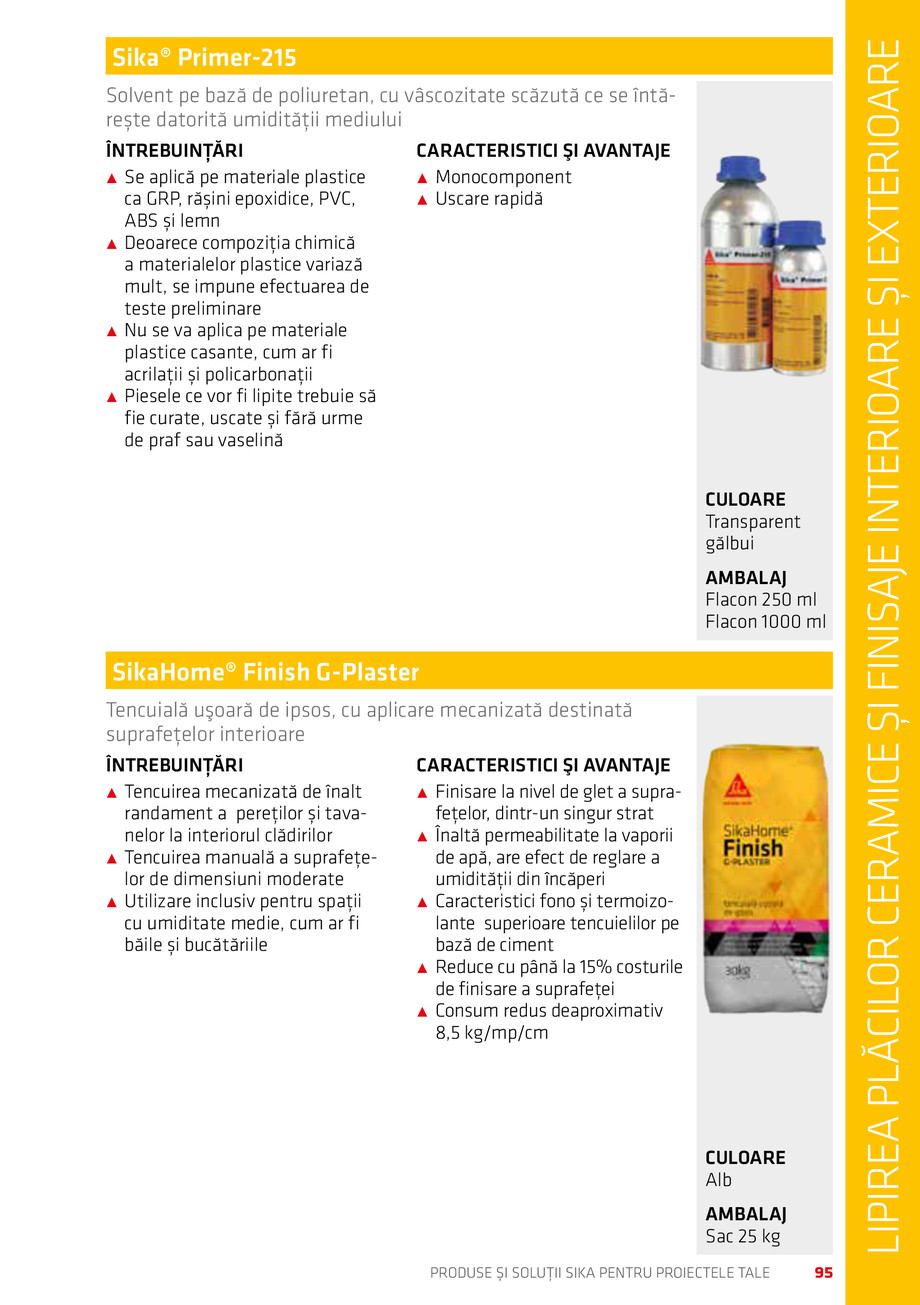 Pagina 95-Catalog Produse și soluții Sika 2018 