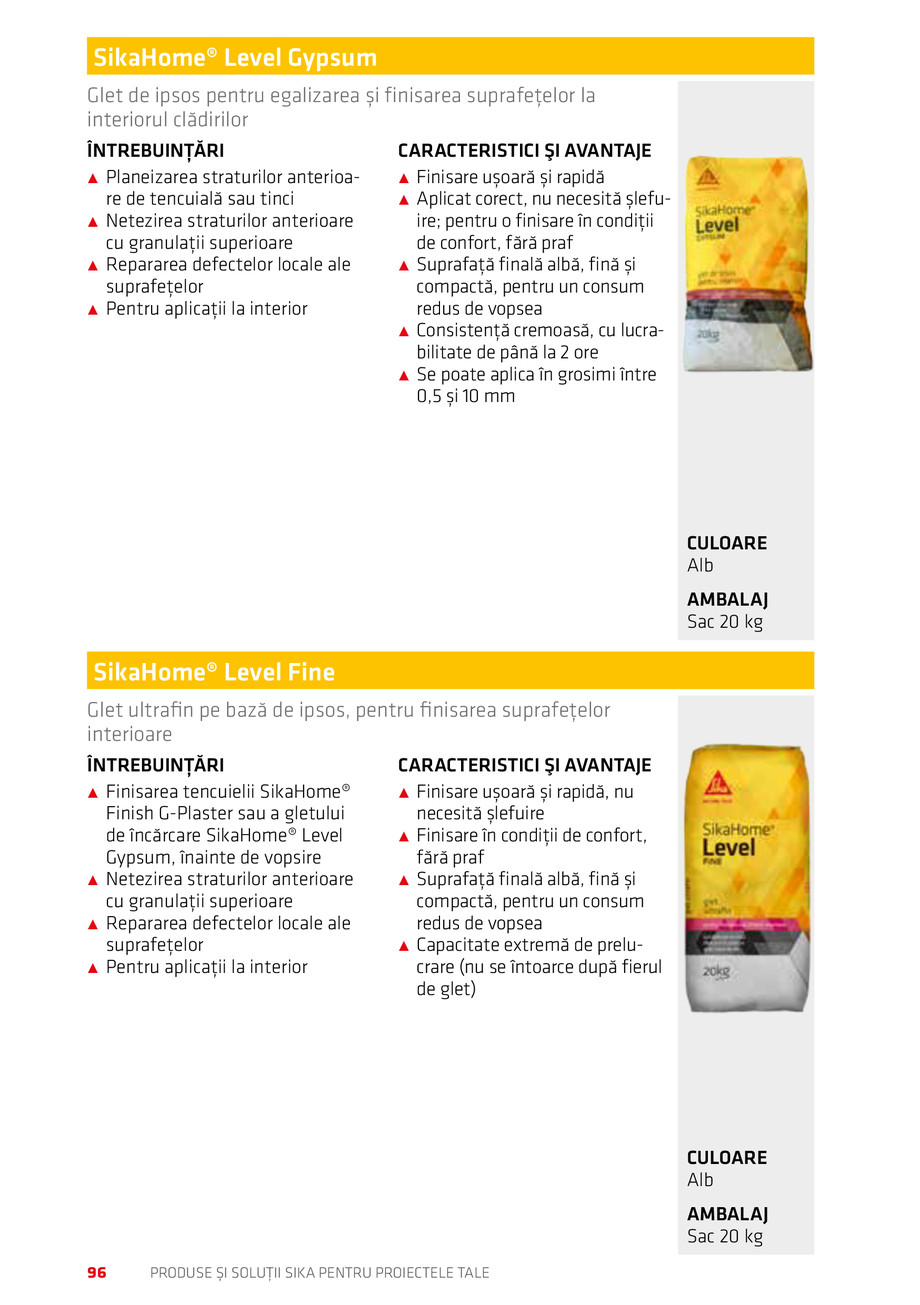 Pagina 96-Catalog Produse și soluții Sika 2018 
