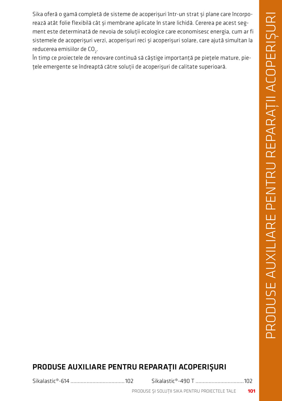 Pagina 101-Catalog Produse și soluții Sika 2018 