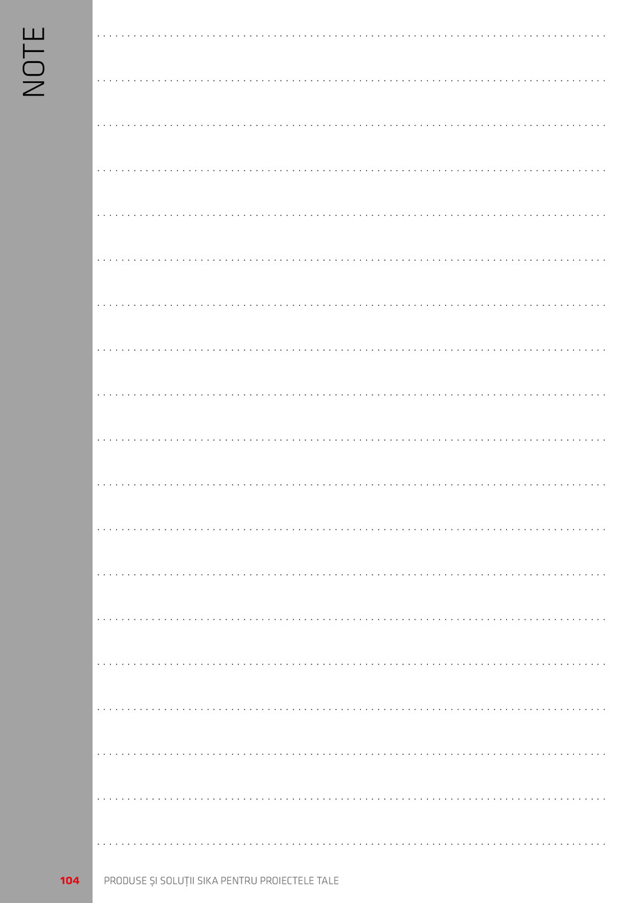 Pagina 104-Catalog Produse și soluții Sika 2018 