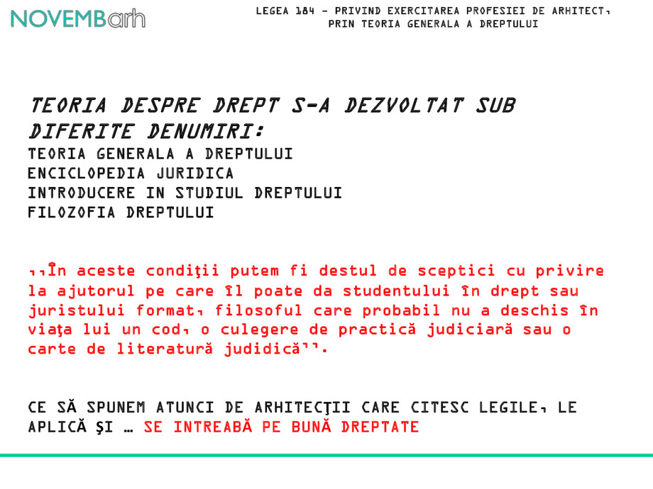 Pagina 5-Legea 184 - privind exercitarea profesiei de arhitect, prin teoria generala a dreptului 