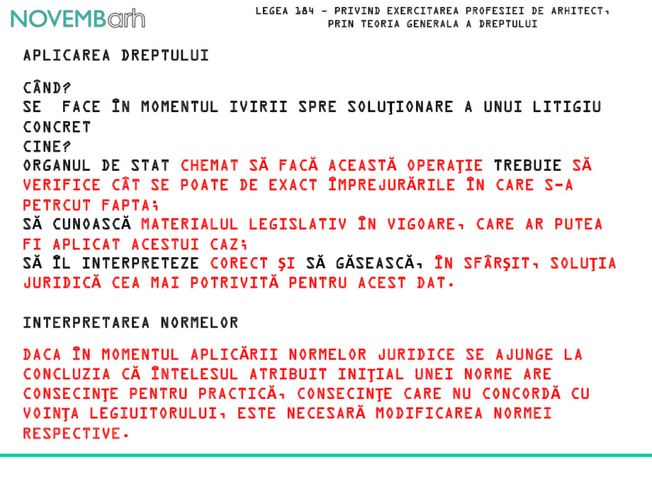 Pagina 7-Legea 184 - privind exercitarea profesiei de arhitect, prin teoria generala a dreptului 