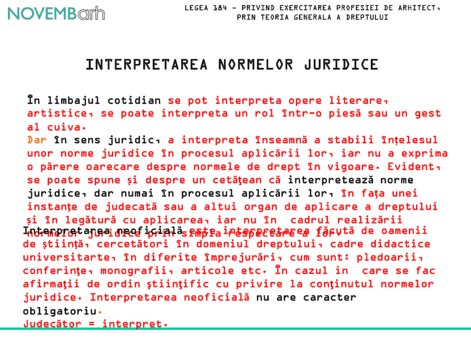 Pagina 8-Legea 184 - privind exercitarea profesiei de arhitect, prin teoria generala a dreptului 