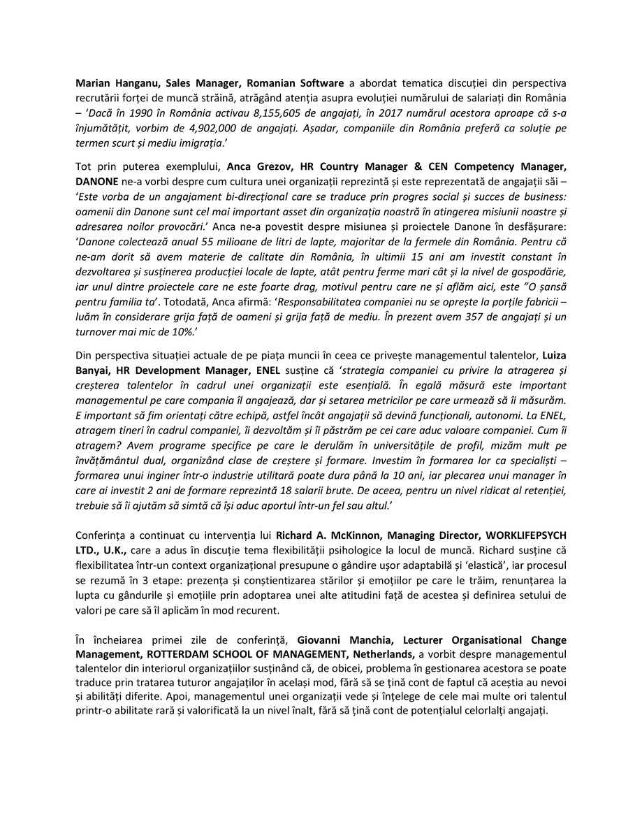 Pagina 3-Comunicat Post-Eveniment - OPERATIONAL HR Bucuresti 