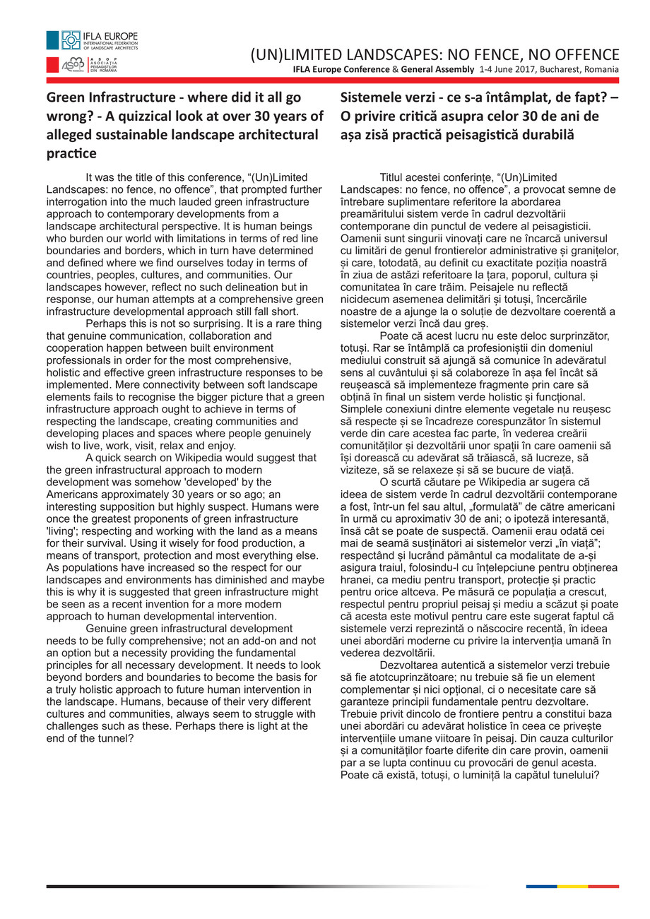 Pagina 9-Conferința IFLA Europe 2017 - Prezentare 