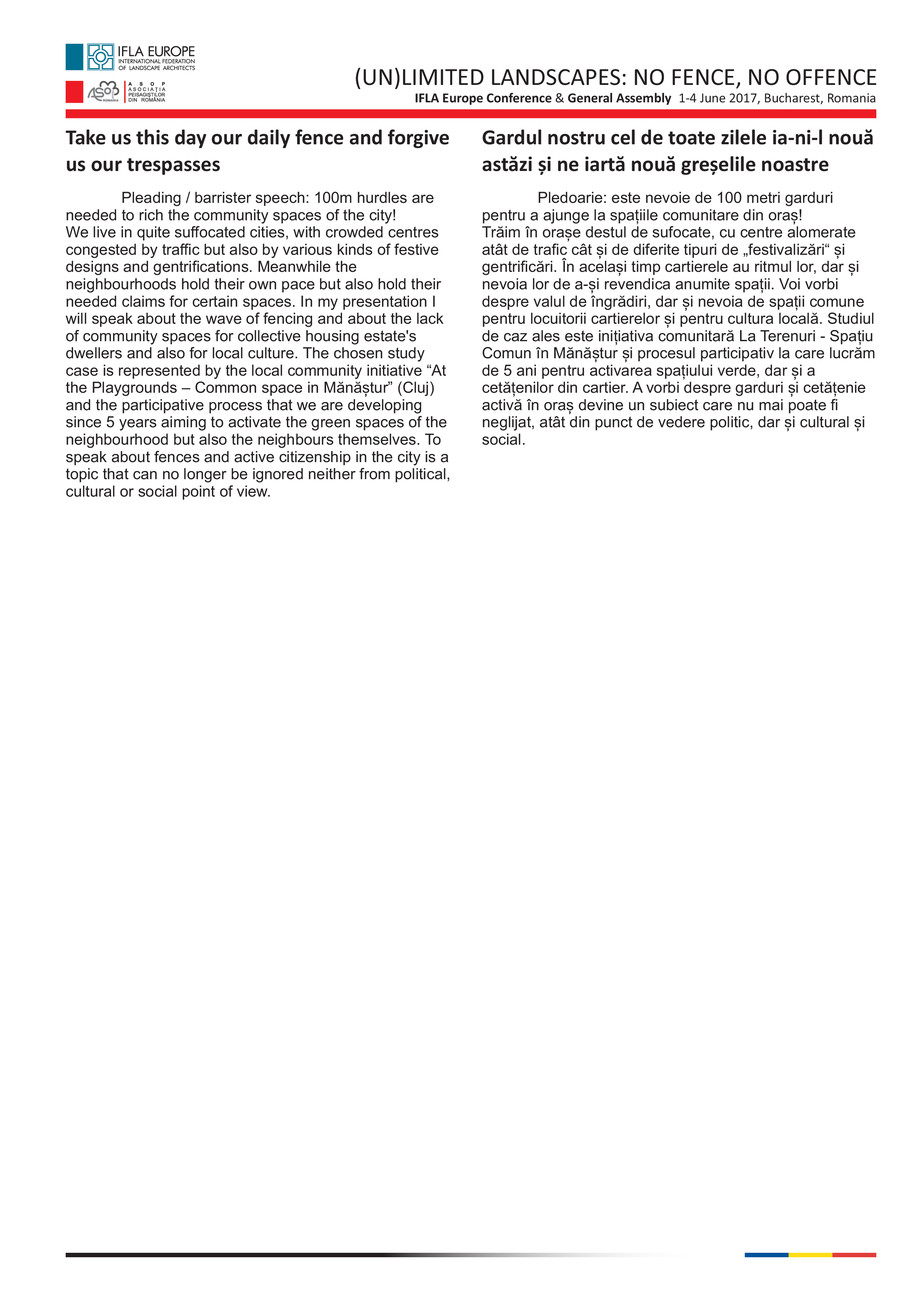 Pagina 15-Conferința IFLA Europe 2017 - Prezentare 