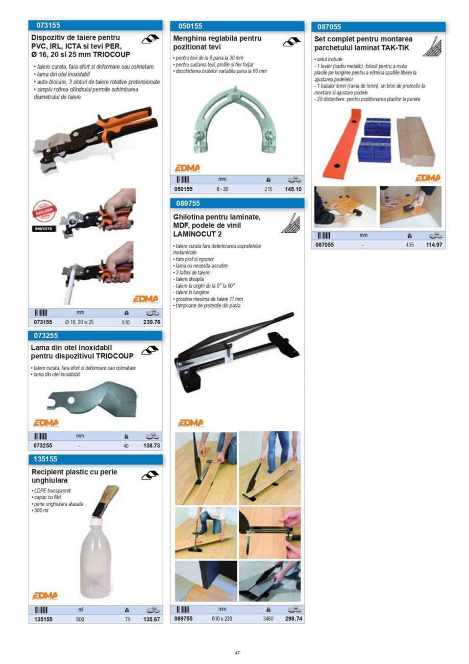 Pagina 19-CNS INDUSTRIAL 2021-2024 - Unior Tepid - Scule pentru constructii - Noutati EDMA 