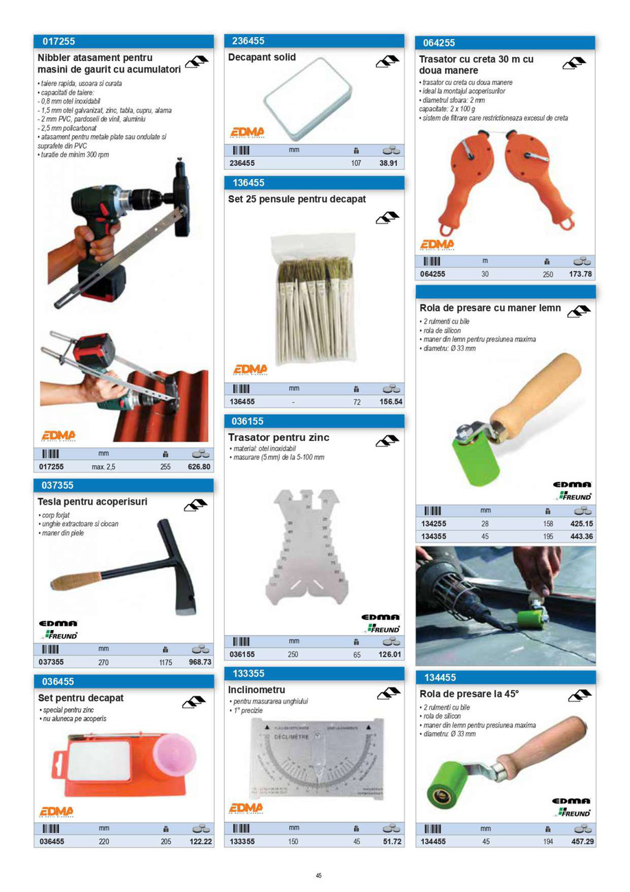 Pagina 20-CNS INDUSTRIAL 2021-2024 - Unior Tepid - Scule pentru constructii - Noutati EDMA 