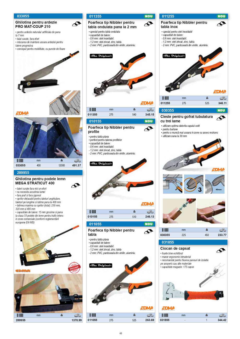 Pagina 22-CNS INDUSTRIAL 2021-2024 - Unior Tepid - Scule pentru constructii - Noutati EDMA 
