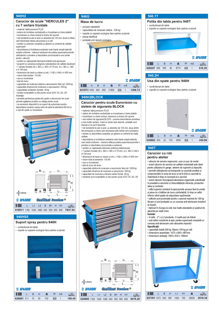 Pagina 10-Catalog industrial Unior Tepid 2025 - 2026: Echipamente atelier 