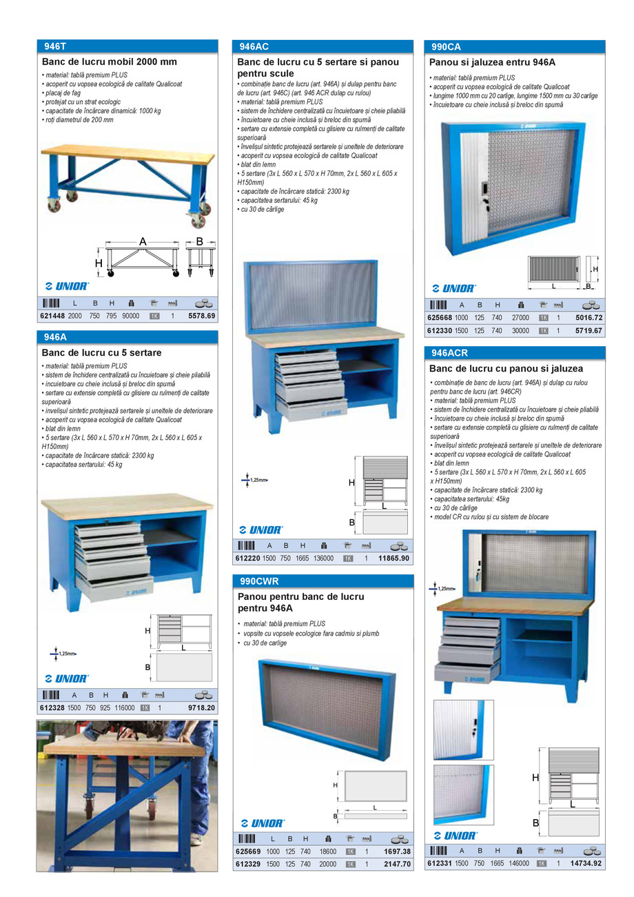 Pagina 11-Catalog industrial Unior Tepid 2025 - 2026: Echipamente atelier 