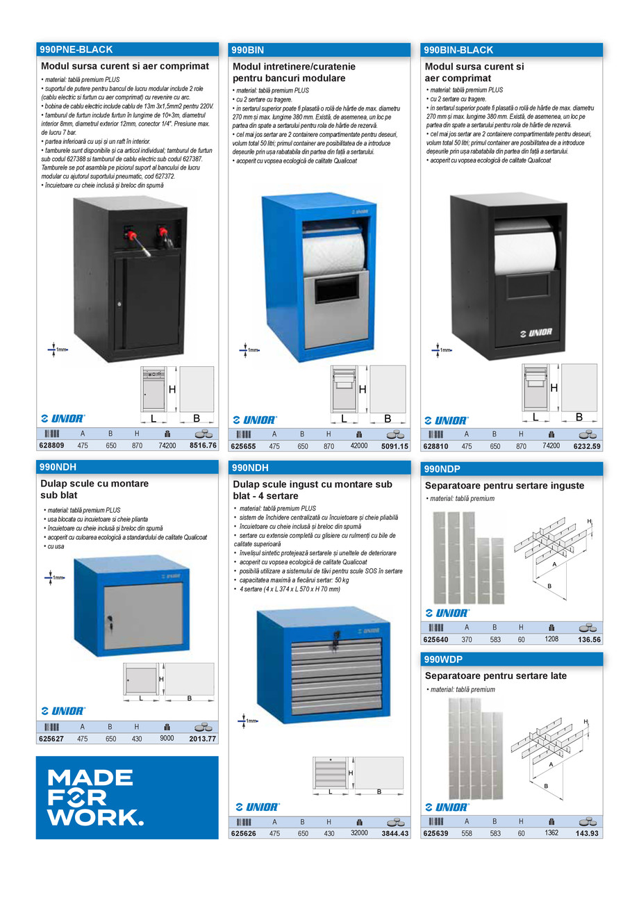 Pagina 15-Catalog industrial Unior Tepid 2025 - 2026: Echipamente atelier 