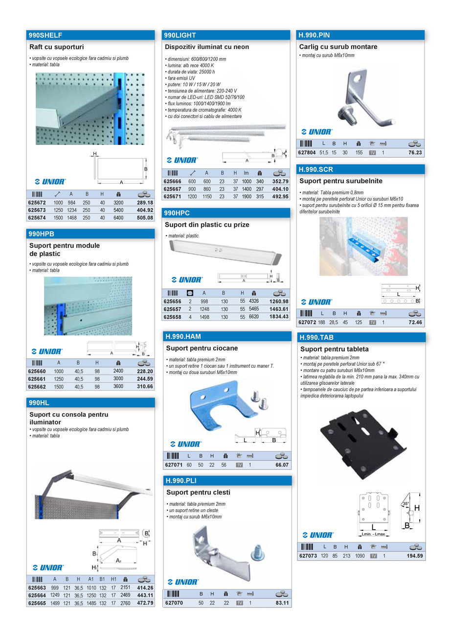 Pagina 18-Catalog industrial Unior Tepid 2025 - 2026: Echipamente atelier 