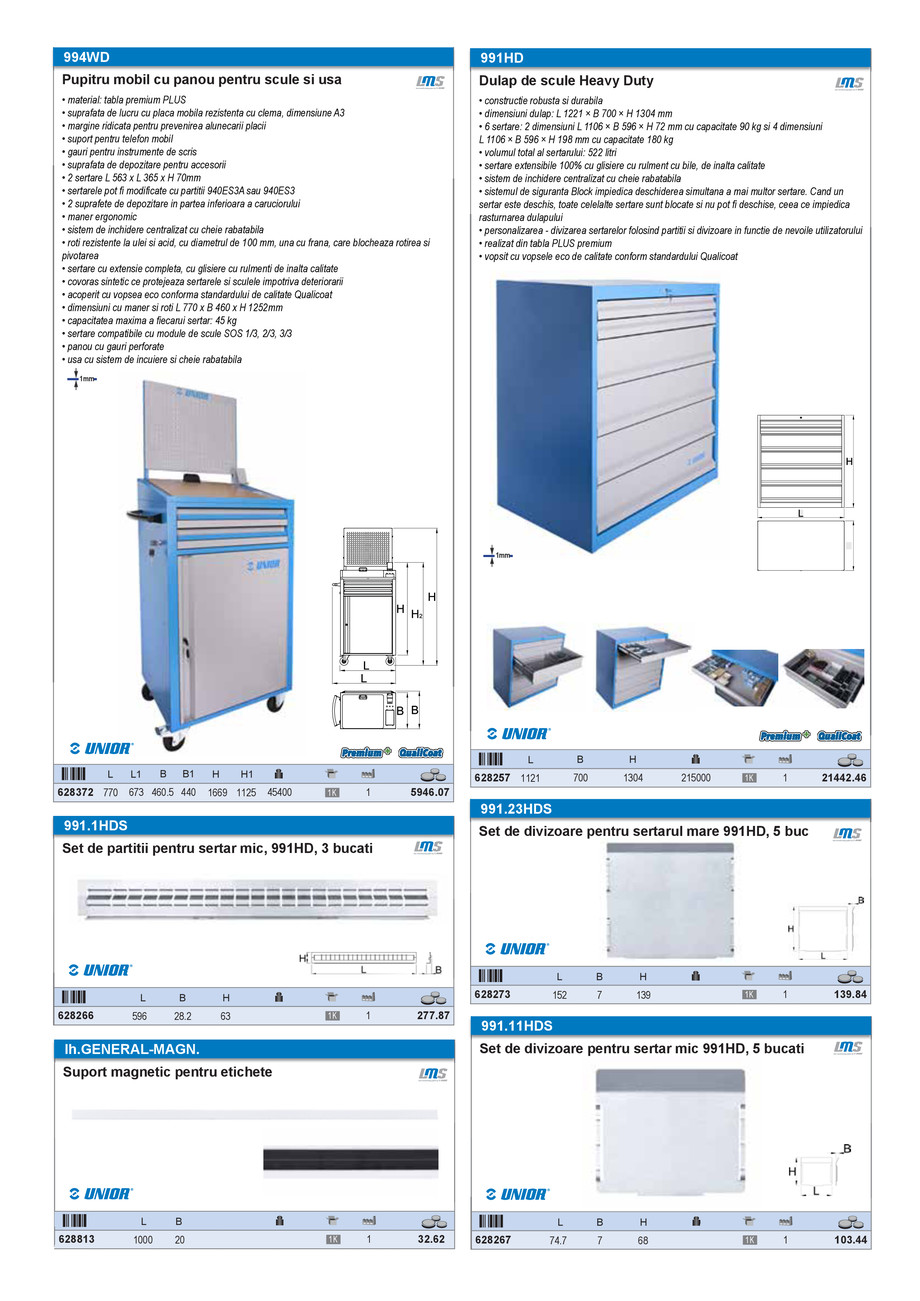 Pagina 29-Catalog industrial Unior Tepid 2025 - 2026: Echipamente atelier 