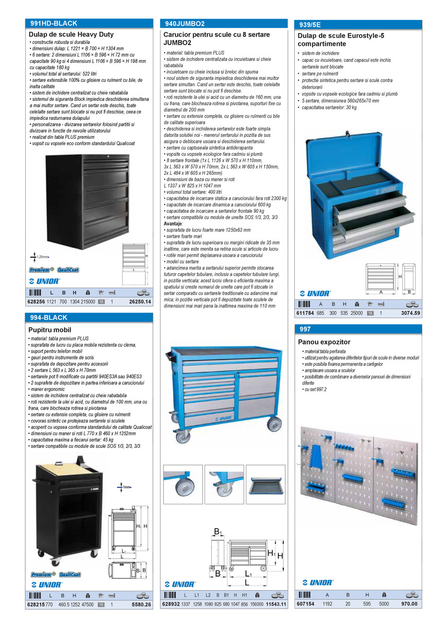Pagina 31-Catalog industrial Unior Tepid 2025 - 2026: Echipamente atelier 