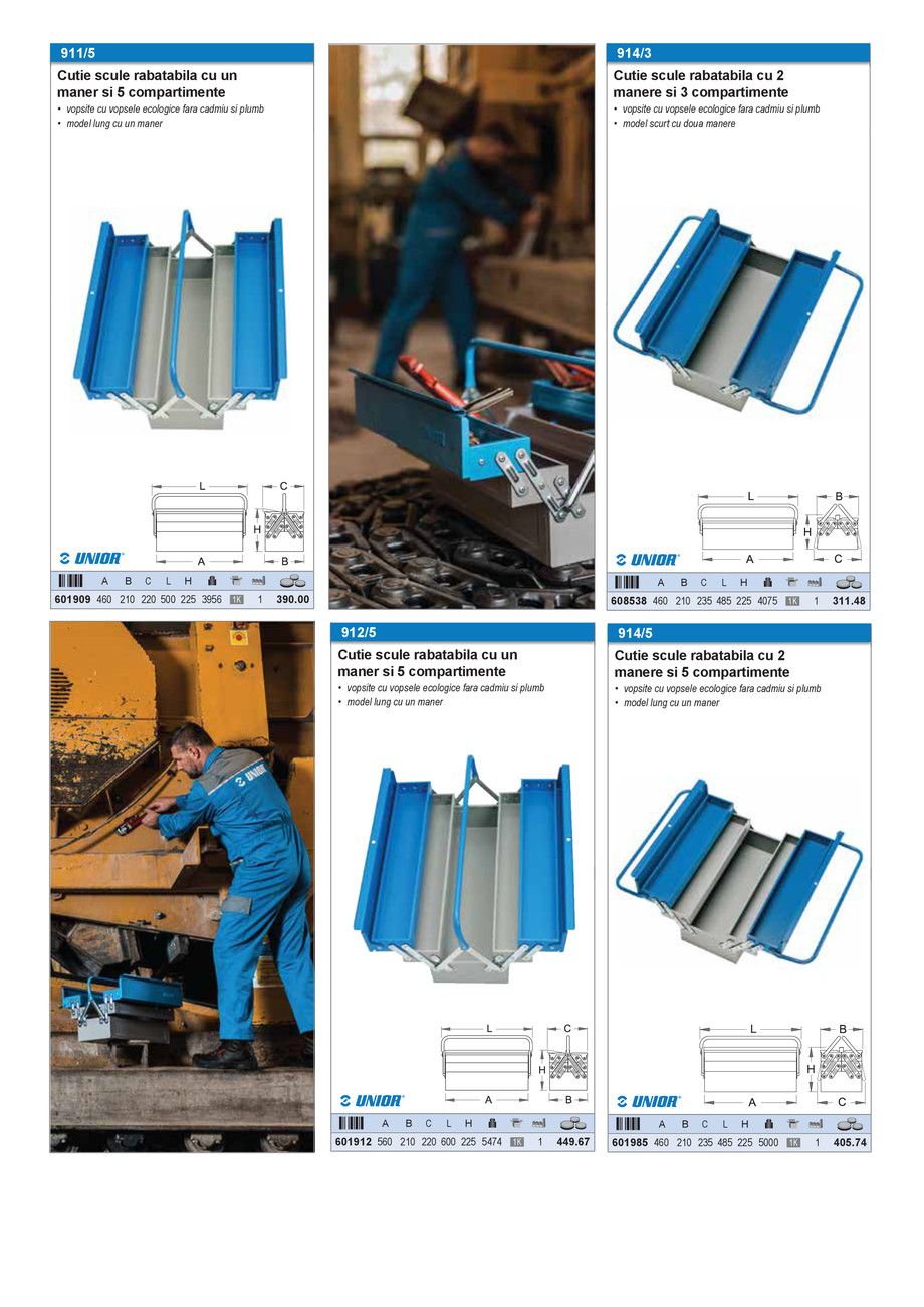 Pagina 37-Catalog industrial Unior Tepid 2025 - 2026: Echipamente atelier 