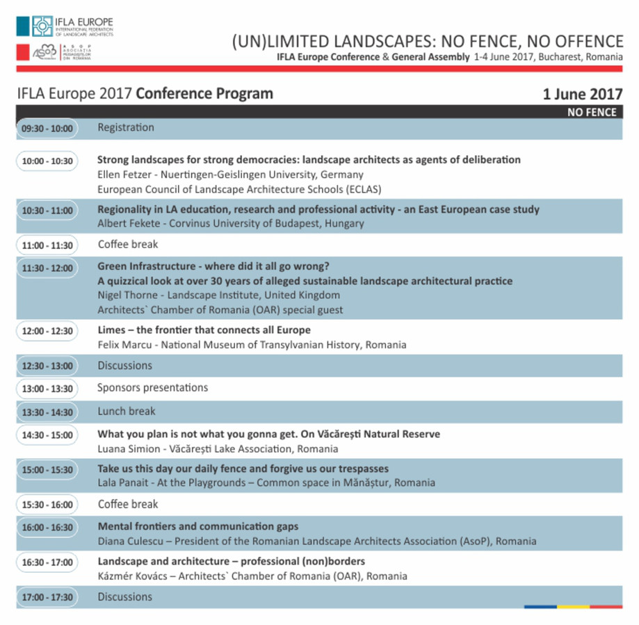 Pagina 1-Conferința IFLA Europe 2017 - Program 