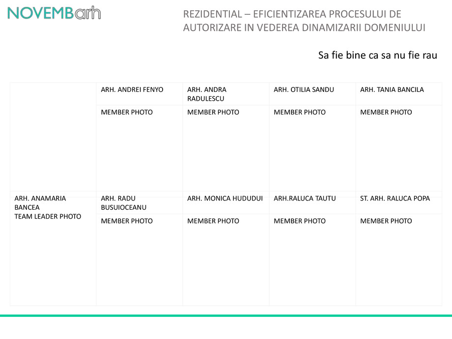 Pagina 1-Rezidential - Eficientizarea procesului de autorizare in vederea dinamizarii domeniului 