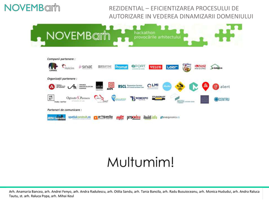 Pagina 10-Rezidential - Eficientizarea procesului de autorizare in vederea dinamizarii domeniului 