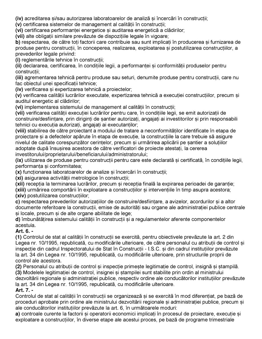 Pagina 2-Regulamentul privind controlul de stat al calitatii in constructii 
