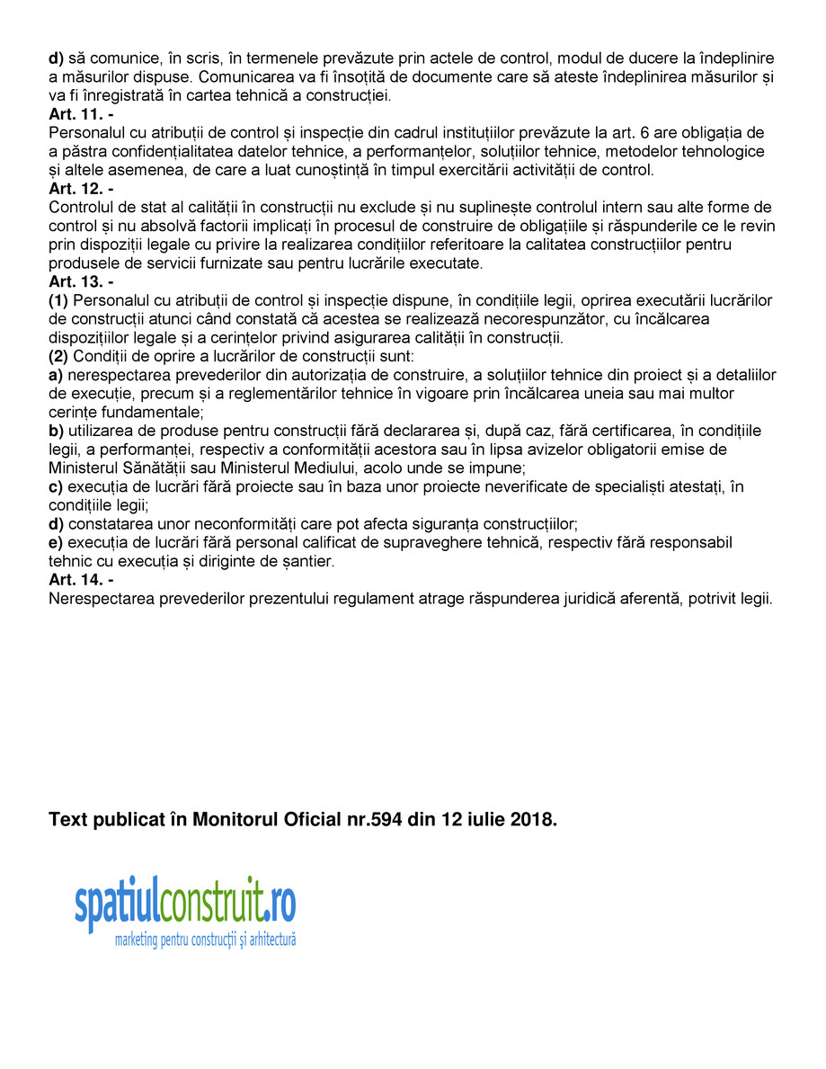 Pagina 5-Regulamentul privind controlul de stat al calitatii in constructii 